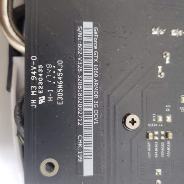 二手顯示卡-Msi-GTX-1060-3G