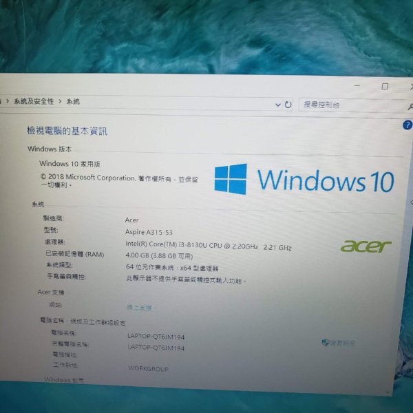 二手 notebook A315-53-3410