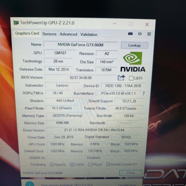 Lenovo Gaming Laptop Y50-70