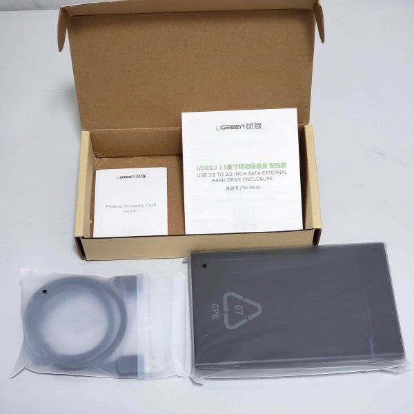 外置硬碟盒-USB3.0-Ugreen-2.5-inches
