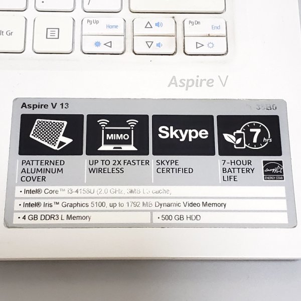 acer V3-371 13.3吋輕薄筆電 (i3-4158/4G,8G/500G HDD,全新 240G SSD) 先試後買