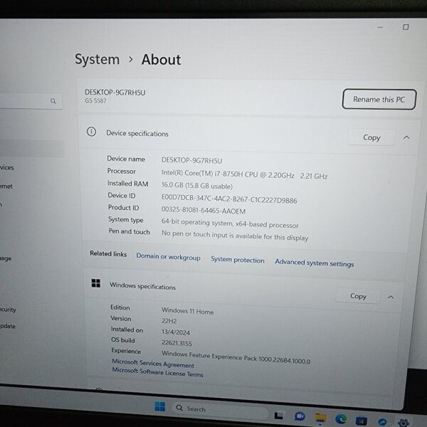 Dell G5-5587